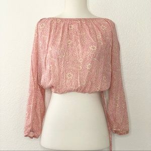 COOLCHANGE Pink Print Top/Blouse